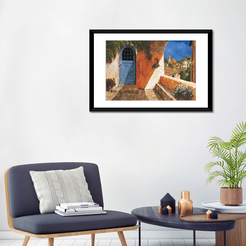The French Door by Gilles Archambault - Gallery-Wrapped Canvas Giclée, 18" H x 26" W x 1.5" D, Black Framed Canvas