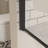 Bath Tub Pivot Shower Screen, With 1/4" Tempered Glass And Towel Bar 3458 Finished Matte Black