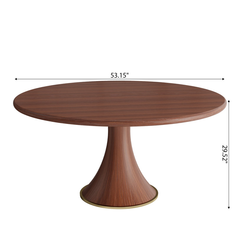 Table de salle à manger Wildon, H 29,52 po x L 53,15 po x l 53,15 po