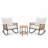 Compact 2-person Rocking Patio Set With Plush Cushions