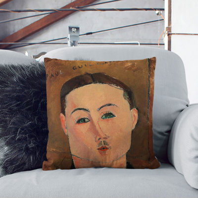 Paul Guillaume Vol.2 By Amedeo Modigliani Square Throw Cushion