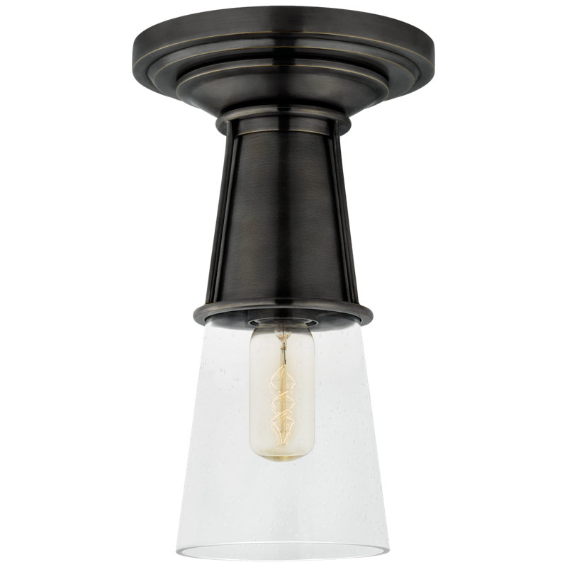 Robinson 1 - Light Flush Mount, Bronze, Clear