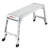 Aluminum Work Platform Large Size Step Stool Folding Portable Work Bench 40"  Width Telescopic Feet 22" -27.5" Height Adjustable