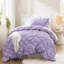 Édredon simple, motif floral avec froncement élastique et étreinte douce, microfibre respirante, confort toutes saisons, standard 100, édredon 2 pièces sans effort, froncement moelleux, machine-137641956-137641958