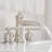 Waterfall 8 In. Widespread Double Handle Stainless Steel Bathroom Faucet-103539561