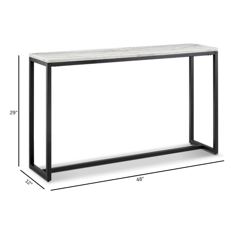 Rectangular Sofa Table, Beige/Black