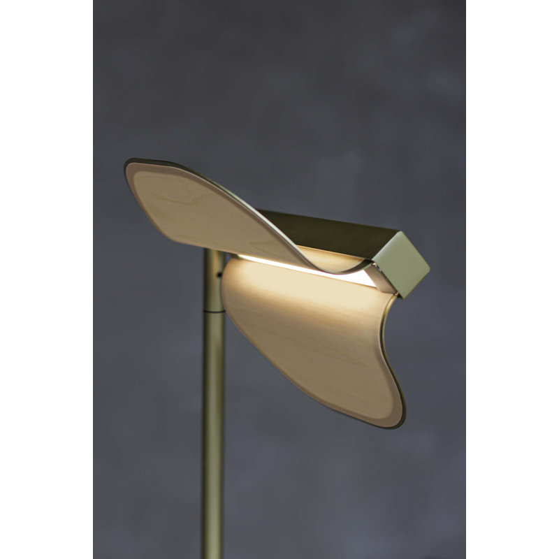 Omma LED Floor Lamp, Natural White, Gold