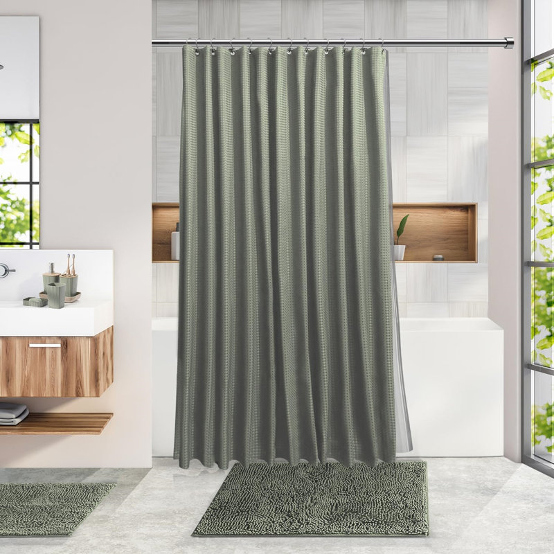 22 Pieces Boho Stylish Bathroom Accessories Set,Durable And Space Saving, Green