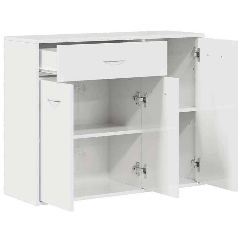 Attalus 88cm Sideboard, High Gloss White