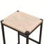 Chaise d'appoint en cuir martelé sans dossier-96885048