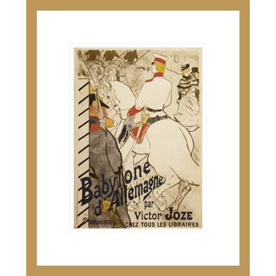 «Babylone Allemagne» par Henri de Toulouse-Lautrec, impression giclée encadrée