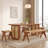 Brown Rectangular Solid Wood Butterfly Leaf Dining Table-667988724