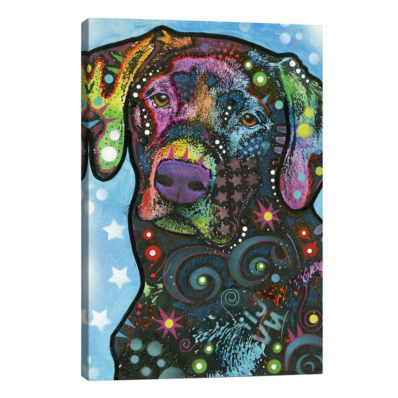 Labrador Iv by Dean Russo - Painting on Canvas, 101.6 cm H x 66.04 cm W x 3.175 cm D, No Frame