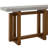 Faux Concrete Top & Walnut Finish Sofa Table