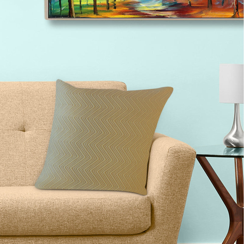 Coussin Raman, 20 po x 20 po, Beige, Coussin décoratif