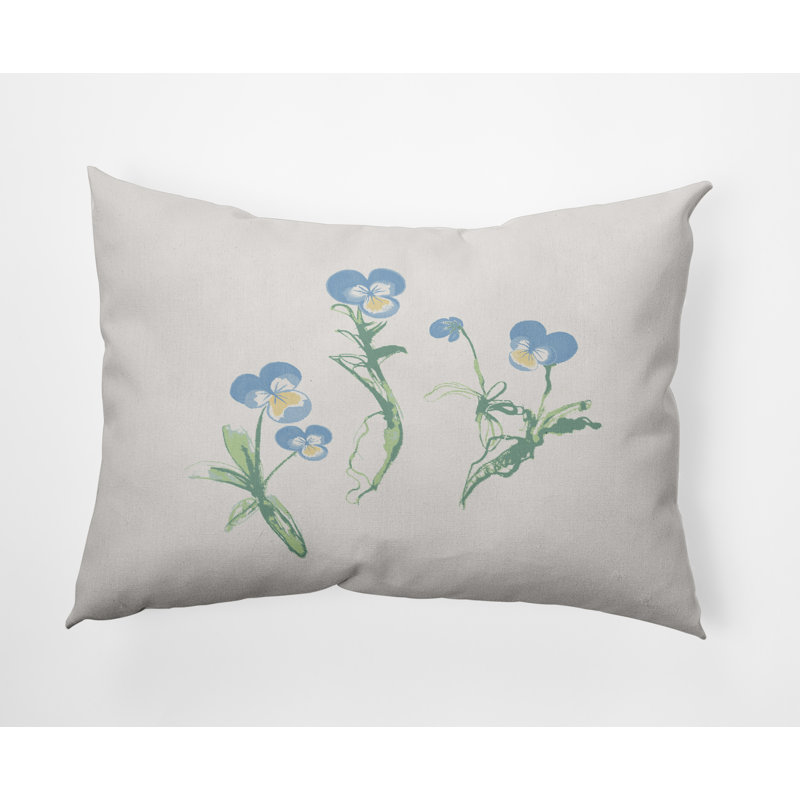 Housse de coussin carré et insert, Bleu
