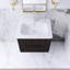 24 po W Meuble-lavabo mural simple en céramique blanche-913197452