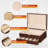 Silverware Storage Box, 2-Layer Flatware Storage Case with Drawer, Walnut
