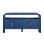 Armoire de rangement, buffet avec placage de sapin traité, bleu marine-284074923-284074920