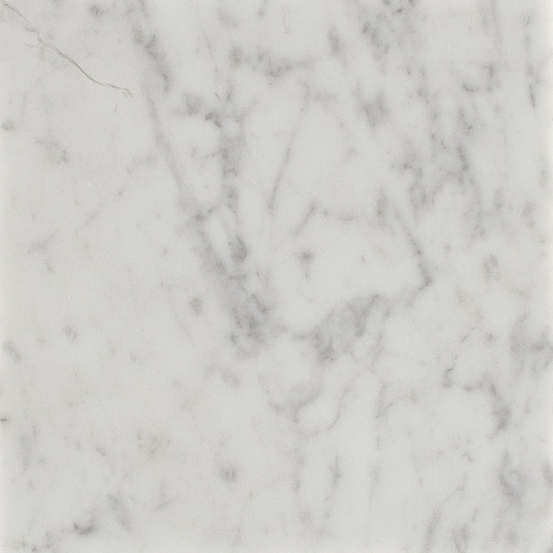 Richard Rectangle Wall Mirror, Honed Carrara Marble/Aged Brass
