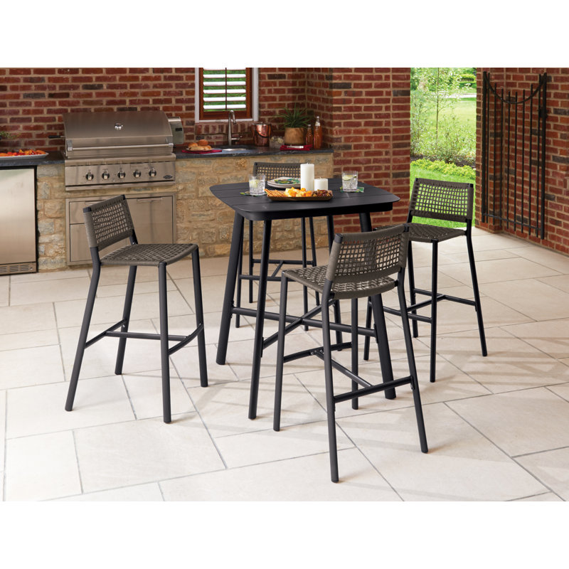 Eiland Patio Dining Set with Square Table, 4
