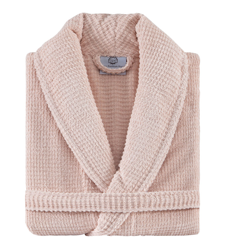 Peignoir 100% coton éponge, Rose, TG