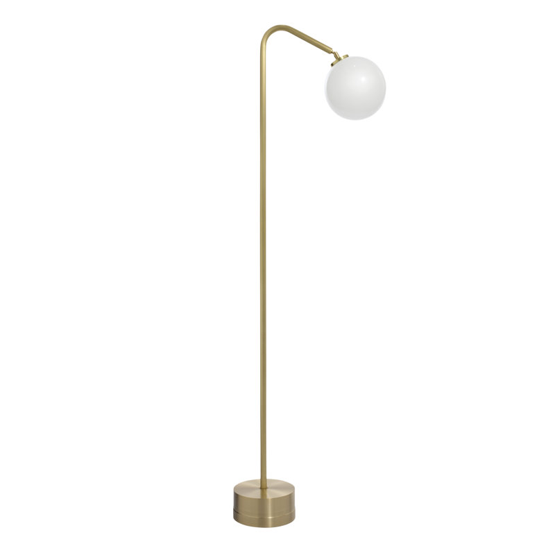 Oscar 52.4'' Satin Brass Arched Floor Lamp