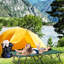 Lit de camping pour 2 personnes pour adultes - 50 po de lit pliant portatif extra large avec sac de transport