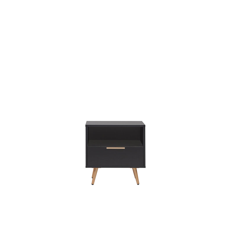 Campania 50cm W Manufactured Wood Bedside Table