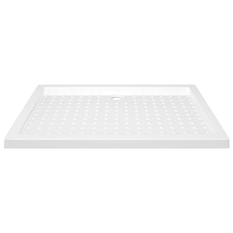 Jaimes Plastic Shower Tray - White, Centre, 4cm H x  100cm W x 70cm D