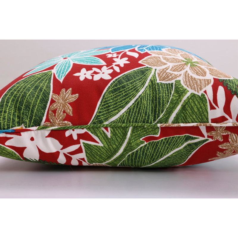 Floral Outdoor Throw Pillow