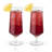 Raye Angled Crystal Hurricane Glasses