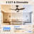 42" Ceiling Fan with Light, High Airflow Low Noise DC Motor, 6-Speed Reversible Airflow, Upgraded Premium ABS Blades-98316763