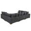 Canapé-lit modulaire à large assise en velours côtelé-81431959