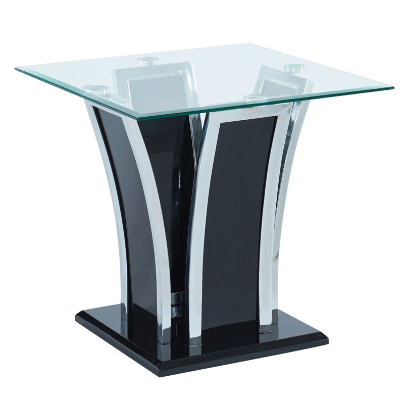 Ensemble de tables basses 2 pièces Crittendon, Noir lustré