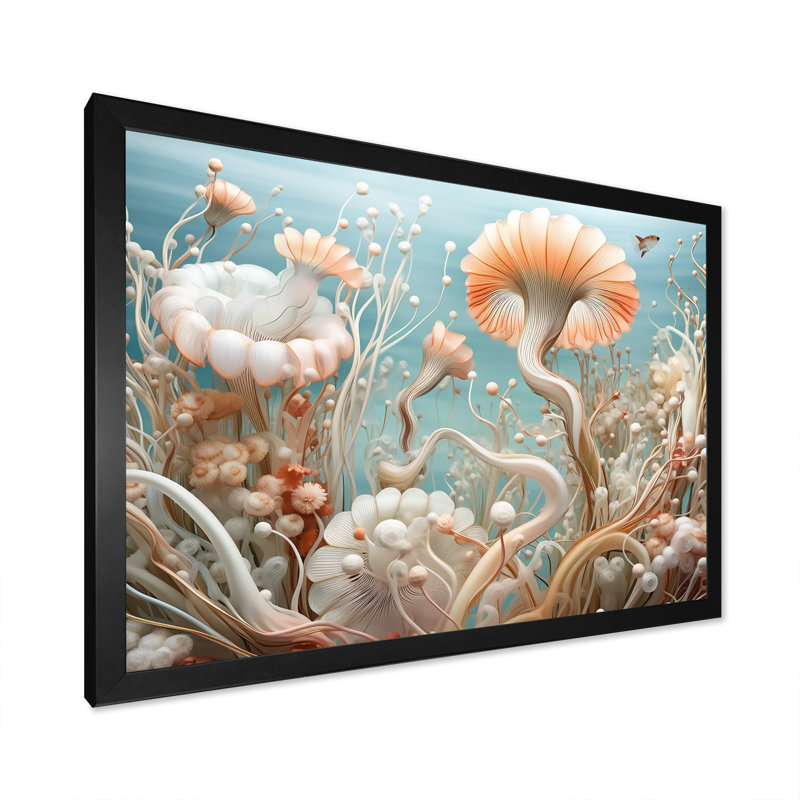 Balanophyllia S Secret Sanctuary sur toile, H 30 po x l 40 po x P 1,5 po, Cadre photo noir