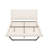 Queen Size Upholstered Bed Frame, Pu Leather Platform Bed With Wave-Like Curve Design And Trapezoidal-Shaped Leg, No Box Spring Needed, White-981056796-981056794