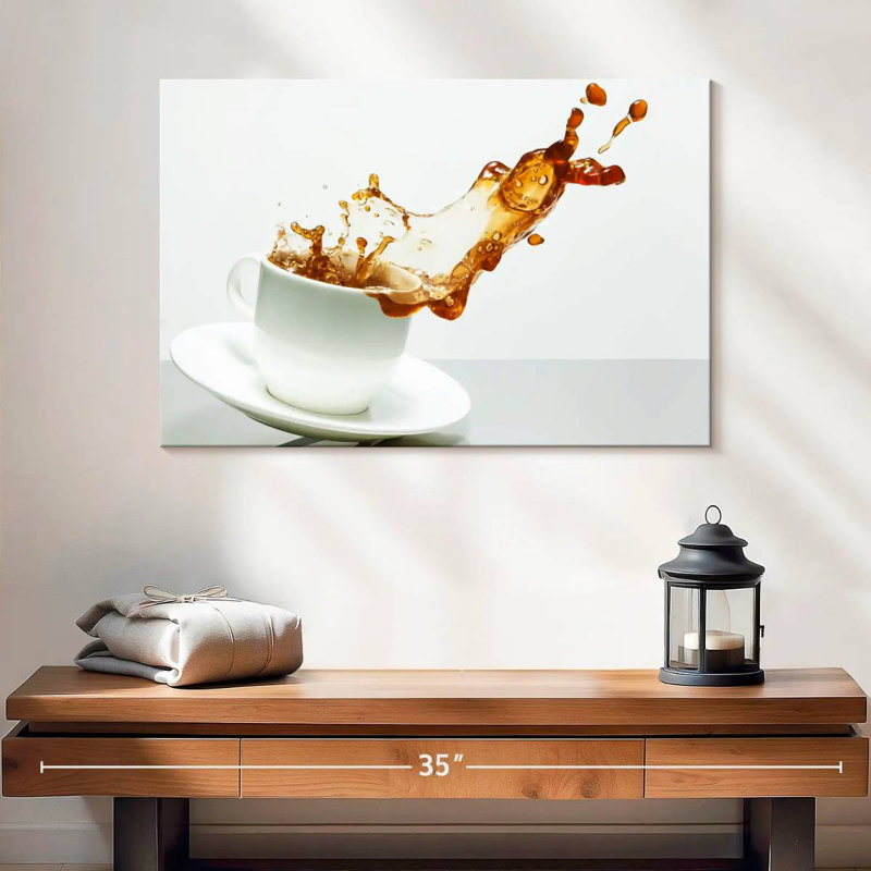 Yarlin Coffee Cup Splash, 16" H x 24" W