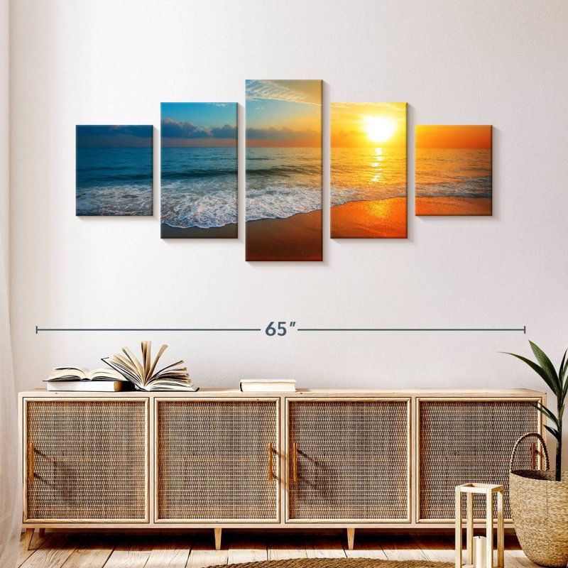 Simple coucher de soleil Avonna, H 24 po x l 55 po