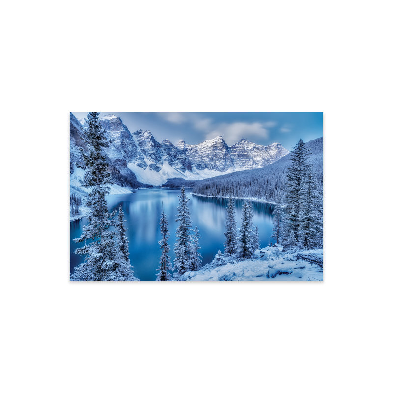 Moraine Lake Blue Hour, Plastique / acrylique, H 16 po x l 24 po x P 0,25 po