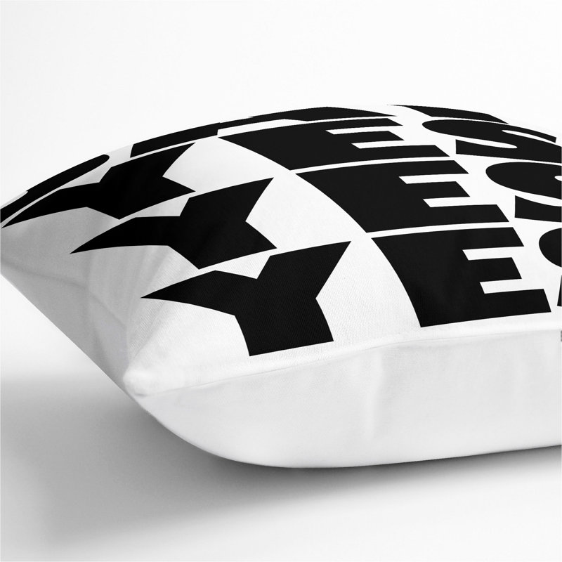 Square Cushion, White, 55cm H x 55cm W x 20cm D