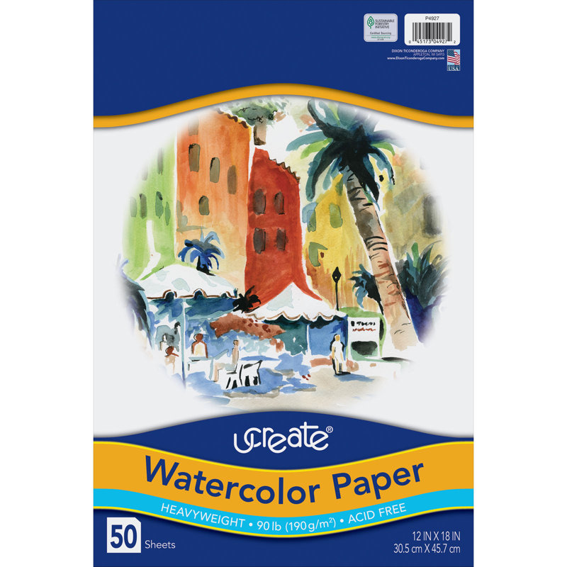 Papier aquarelle Ucrrée