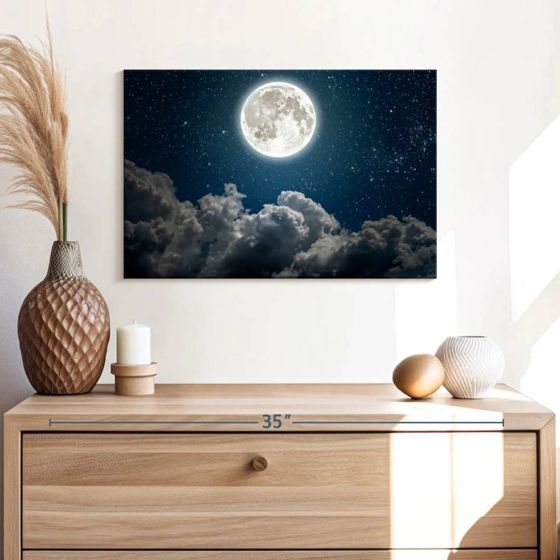 Oberle Beautiful Moon, 16" H x 24" W