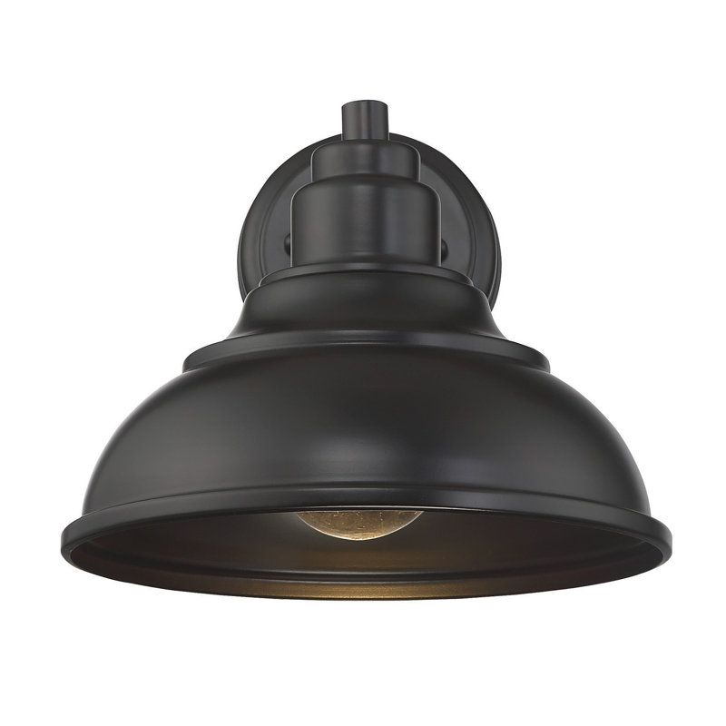 Misti English Bronze Outdoor Barn Light, 9.5" H x 11" W x 11.5" D