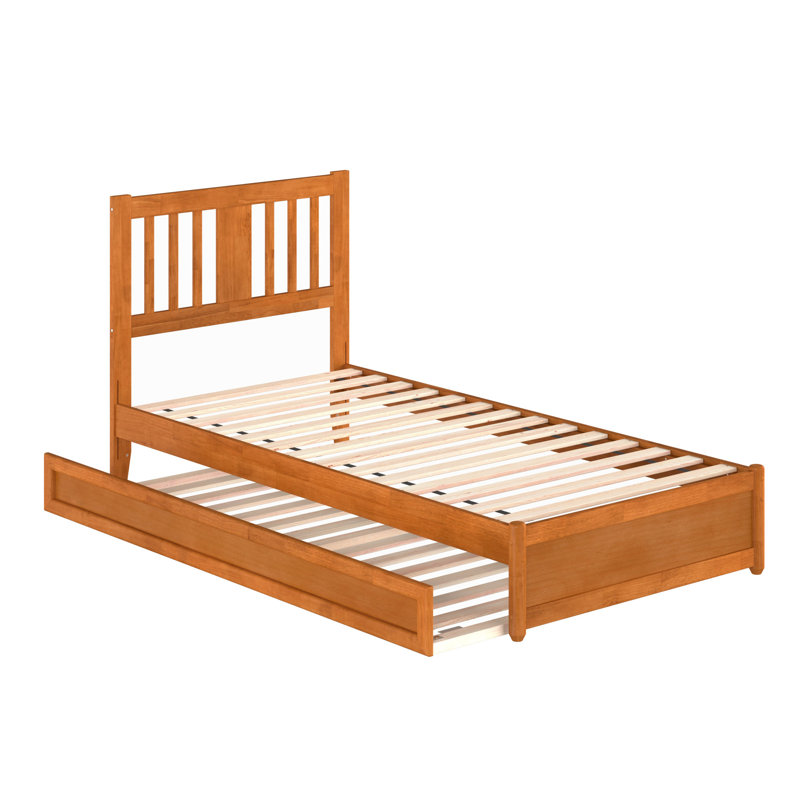 Lit plateforme avec lit gigogne Graham, Twin XL, Light Toffee