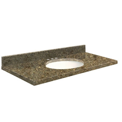 25 Stone Material 1 Single Bathroom Vanity Top Yes Sink