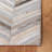 Sequeira Hand Woven Leather/Felted Cloth Chevron Rug in Ivory/Gray-1227663018