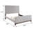 Cafferty Light Gray Tufted Panel Queen Bed
