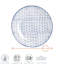 Nicola Spring - Hand-Printed Dinner Plate - 25.5cm - Navy