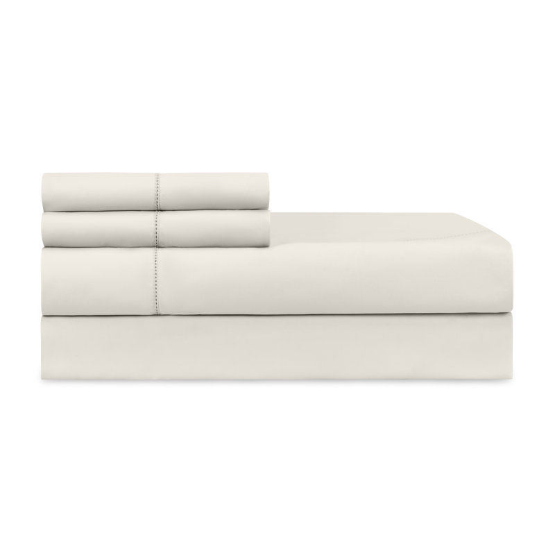 Perla Percale Sheet Set, Oyster, Full